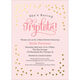 Pink Confetti Triplets Shower Invitations Image 2 of 4